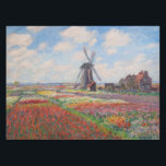 Claude Monet - Field of Tulips in Holland Tablecloth<br><div class="desc">Field of Tulips in Holland (Champs de tulipes en Hollande) - Claude Monet,  Oil on Canvas,  1886</div>