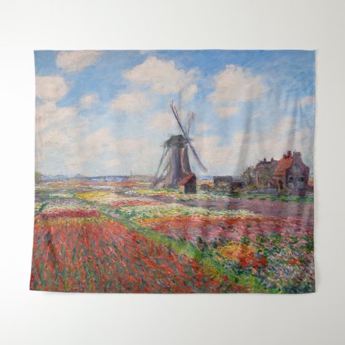 Claude Monet _ Field of Tulips in Holland Tapestry