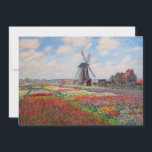 Claude Monet - Field of Tulips in Holland Thank You Card<br><div class="desc">Field of Tulips in Holland (Champs de tulipes en Hollande) - Claude Monet,  Oil on Canvas,  1886</div>