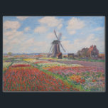 Claude Monet - Field of Tulips in Holland Tissue Paper<br><div class="desc">Field of Tulips in Holland (Champs de tulipes en Hollande) - Claude Monet,  Oil on Canvas,  1886</div>
