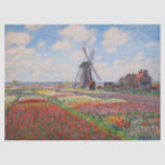 Claude Monet - Field of Tulips in Holland Tissue Paper<br><div class="desc">Field of Tulips in Holland (Champs de tulipes en Hollande) - Claude Monet,  Oil on Canvas,  1886</div>