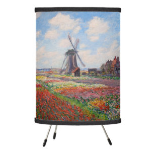 Claude Monet - Field of Tulips in Holland Tripod Lamp