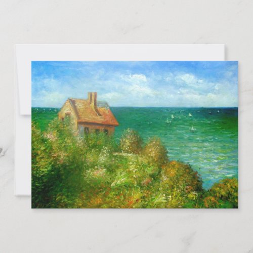 Claude Monet: Fishermans Cottage At Varengeville Custom Invitations