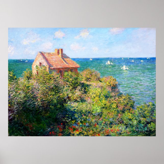 Claude Monet: Fishermans Cottage at Varengeville Poster (Front)