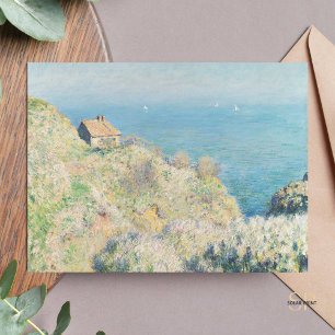 Claude Monet Fisherman's House Painting Art Print Postcard