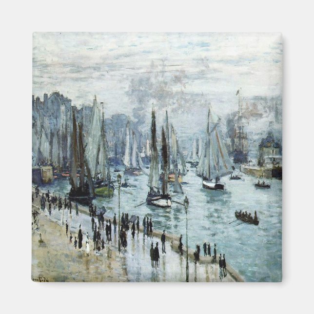 Claude Monet Fishing Boats Leaving the Harbor  Magnet (Front)
