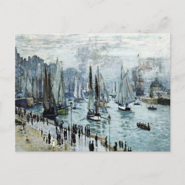 Claude Monet Fishing Boats Leaving the Harbor  Postcard (Front)