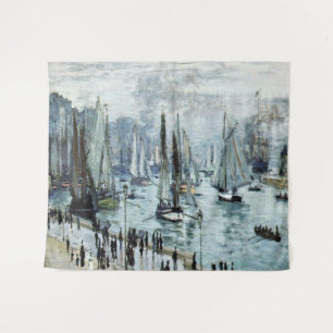 Claude Monet Fishing Boats Leaving the Harbor Tapestry