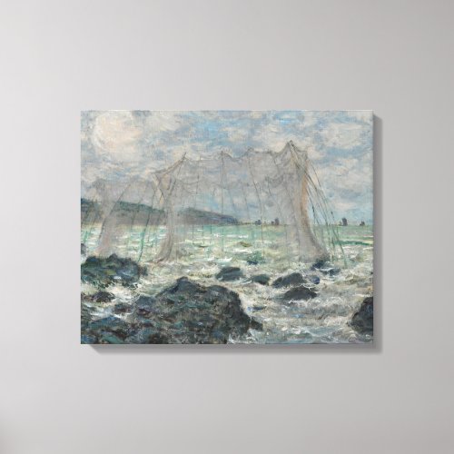 Claude Monet _ Fishing Nets at Pourville Canvas Print