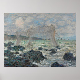Claude Monet ~ Fishing Nets At Pourville Poster