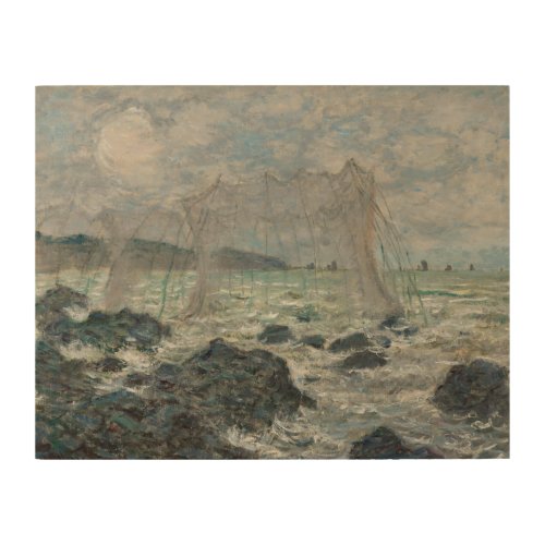 Claude Monet _ Fishing Nets at Pourville Wood Wall Decor