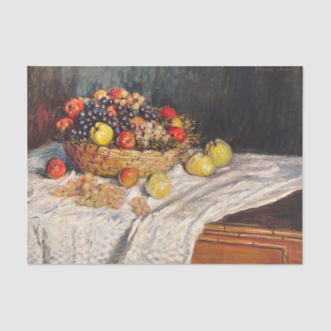 Claude Monet Fruit Still Life Tissue Paper (Front)