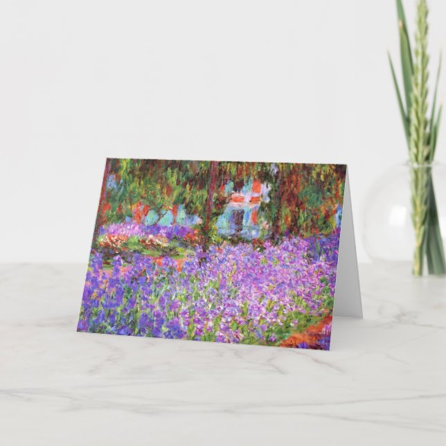 Claude Monet Garden at Giverny Card (Front)