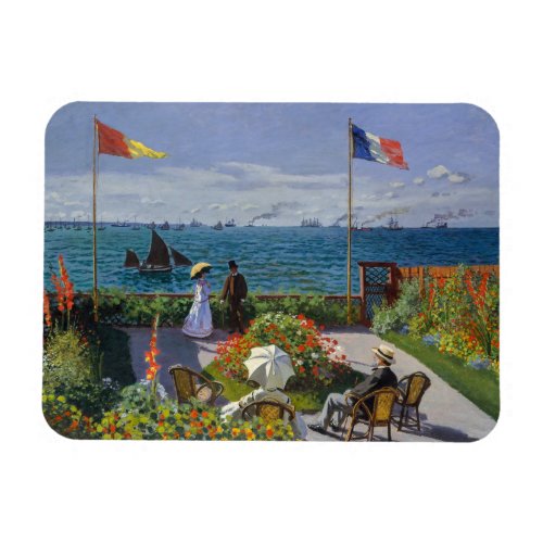 Claude Monet _ Garden at Sainte_Address Magnet