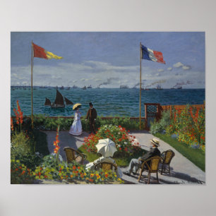 Claude Monet - Garden at Sainte-Address Poster