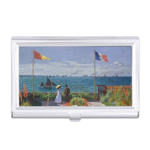 Claude Monet _ Garden at Sainte_Adresse Business Card Case