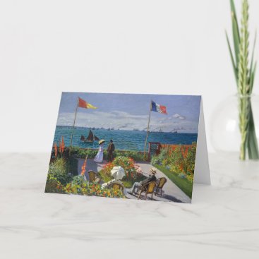 Claude Monet - Garden at Sainte-Adresse Card