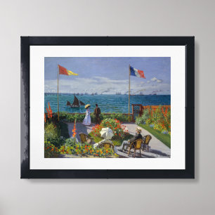 Claude Monet - Garden at Sainte-Adresse Framed Art