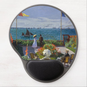 Claude Monet - Garden at Sainte-Adresse Gel Mouse Pad