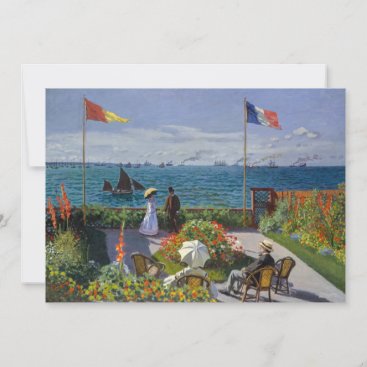 Claude Monet - Garden at Sainte-Adresse Invitation