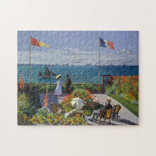 Claude Monet _ Garden at Sainte_Adresse Jigsaw Puzzle