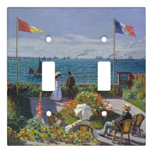 Claude Monet _ Garden at Sainte_Adresse Light Switch Cover