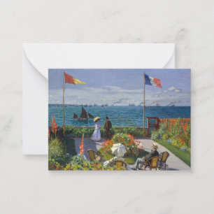 Claude Monet - Garden at Sainte-Adresse Note Card
