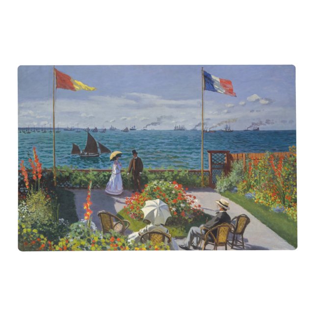 Claude Monet - Garden at Sainte-Adresse Placemat (Front)