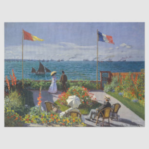 Claude Monet - Garden at Sainte-Adresse Tissue Paper