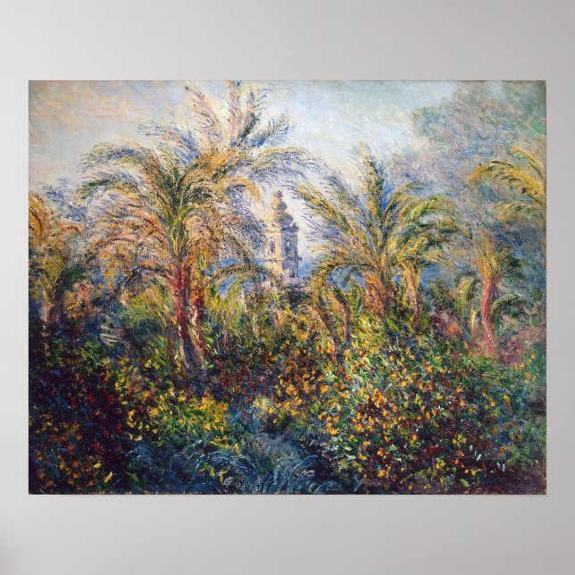 Claude Monet | Garden in Bordighera Poster (Front)