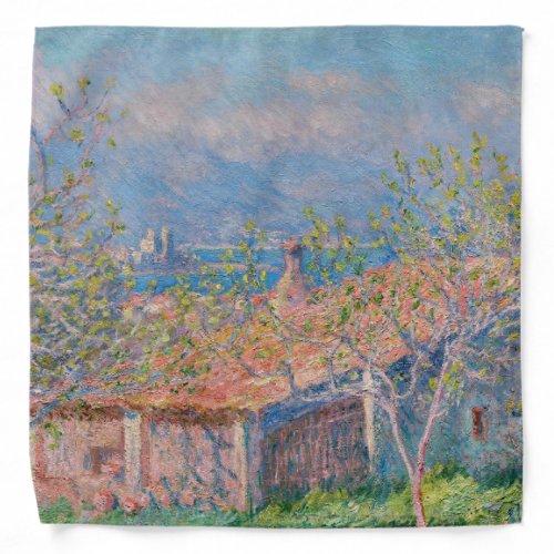 Claude Monet _ Gardeners House at Antibes Bandana
