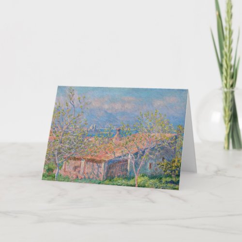 Claude Monet _ Gardeners House at Antibes Card