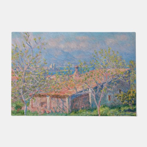 Claude Monet _ Gardeners House at Antibes Doormat