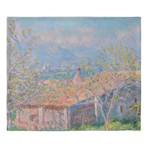 Claude Monet _ Gardeners House at Antibes Duvet Cover