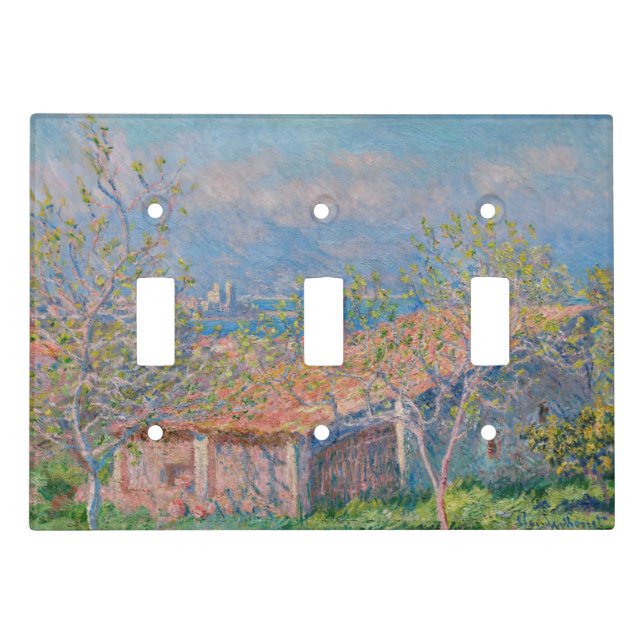 Claude Monet - Gardener's House at Antibes Light Switch Cover (Front)