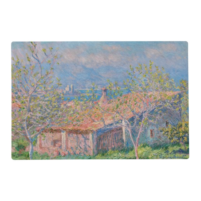 Claude Monet - Gardener's House at Antibes Placemat (Front)