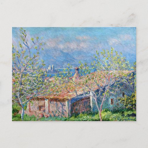 Claude Monet Gardeners House at Antibes Postcard