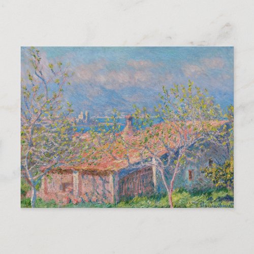 Claude Monet _ Gardeners House at Antibes Postcard