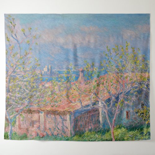 Claude Monet _ Gardeners House at Antibes Tapestry