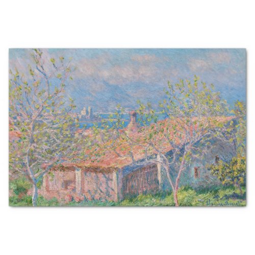 Claude Monet _ Gardeners House at Antibes Tissue Paper