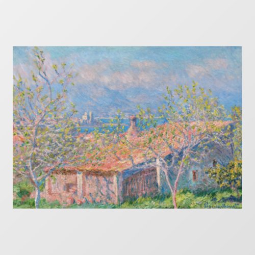 Claude Monet _ Gardeners House at Antibes Wall Decal