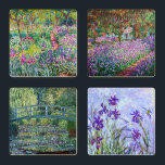 Claude Monet - Giverny Masterpieces Selection Coaster Set<br><div class="desc">Claude Monet - Giverny Masterpieces Selection
 - Lilac Irises,  1914-1917
 - Artist's Garden at Giverny,  1900
 - Iris Garden at Giverny,  1899-1900
 - Water Lily pond,  Green Harmony,  1899</div>