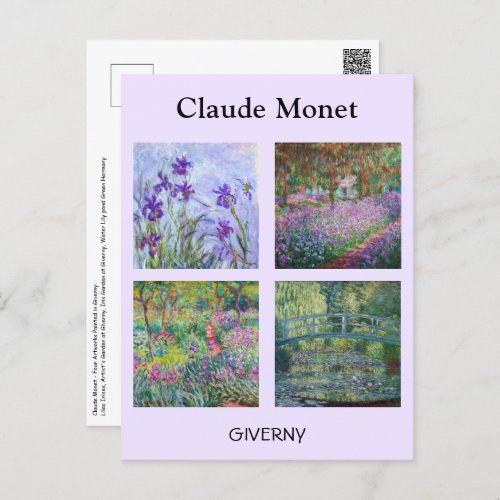 Claude Monet _ Giverny Masterpieces Selection Postcard