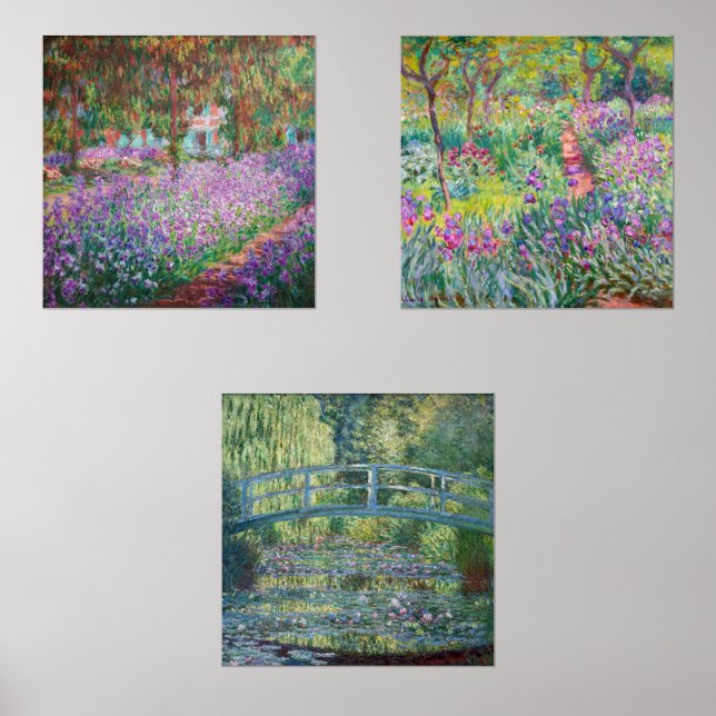 Claude Monet - Giverny Masterpieces Selection Wall Art Sets (Front)