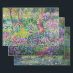 Claude Monet - Giverny Masterpieces Selection Wrapping Paper Sheets<br><div class="desc">Claude Monet - Giverny Masterpieces Selection
 - Lilac Irises,  1914-1917
 - Artist's Garden at Giverny,  1900
 - Iris Garden at Giverny,  1899-1900
 - Water Lily pond,  Green Harmony,  1899</div>