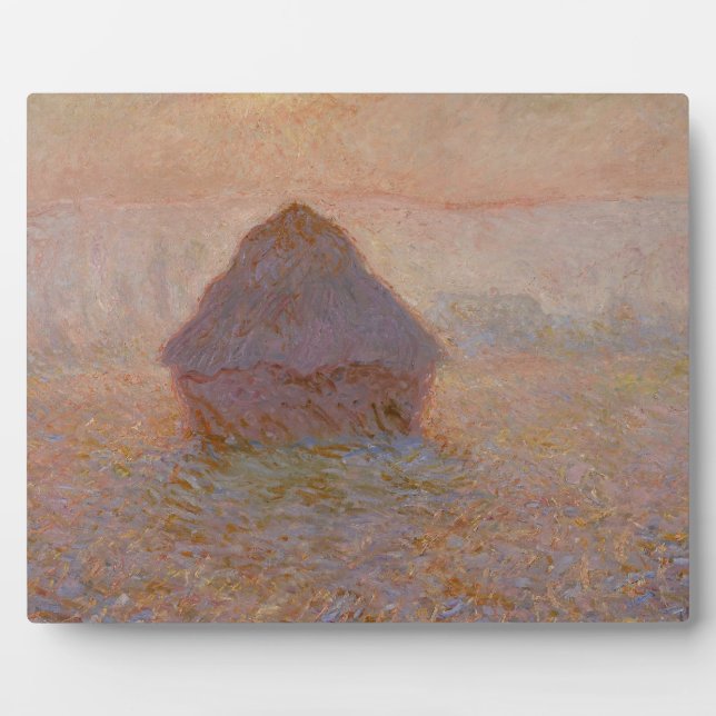 Claude Monet | Grainstack, Sun in the Mist Plaque (Front)