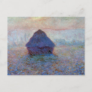 Claude Monet Grainstack, Sun in the Mist Postcard