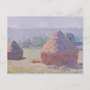 Claude Monet Grainstacks at the end of Summer Postcard