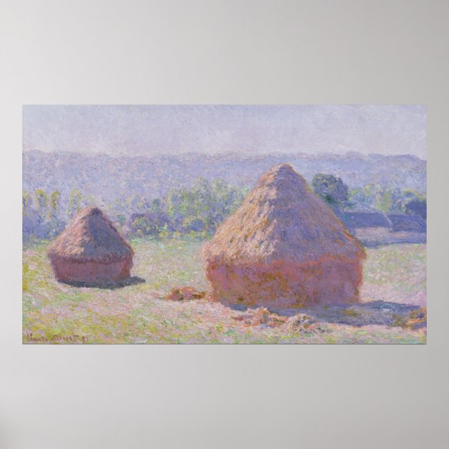 Claude Monet | Grainstacks at the end of Summer Poster (Front)