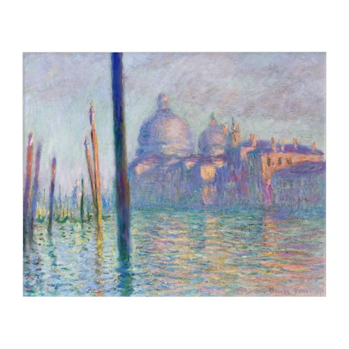Claude Monet _ Grand Canal Venice Acrylic Print